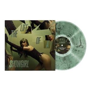 Taylor Swift Life Of A Showgirl Shiny Bug Wintergreen Onyx Marbled LP Vinyl